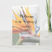 Programme Plante Fleurie Oiseau de Paradis Tropical Mariage (Devant)