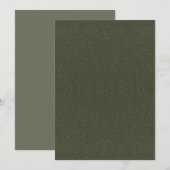 Programme Plat Vert de Mousse Texturé – Personnali (Devant / Derrière)