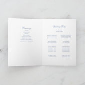Programme plié de Mariage de monogramme de poitrin (Intérieur)