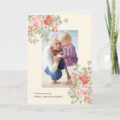 Programme plié en photo Rose vintage (Devant)