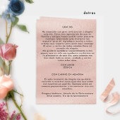 Programme plié floral espagnol pour Quinceañera