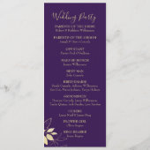 Programme Plum pourpre et Mariage botanique de la feuille d' (Dos)