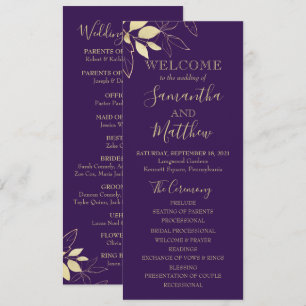 Programme Plum pourpre et Mariage botanique de la feuille d'