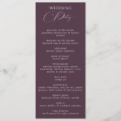 Programme Plum Romantique Mariage à la main (Dos)