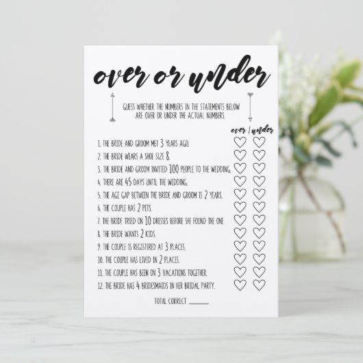 Programme Plus Ou Sous Fête des mariées Jeu (Debout devant)