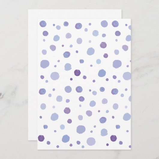 Programme pois peint à la main (Devant / Derrière)