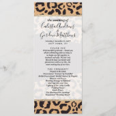 Programme Poster de animal Leopard d'or noir moderne (Devant)