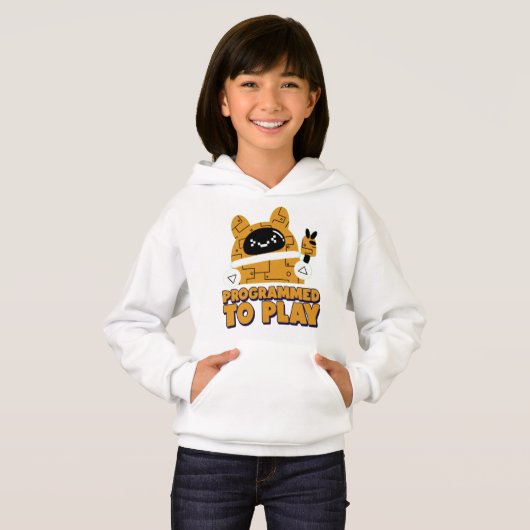 Programmé pour jouer Girls Pullover Sweat - shirt  (Devant entier)