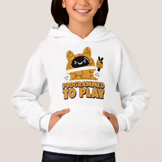 Programmé pour jouer Girls Pullover Sweat - shirt (Devant)