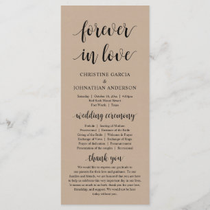 Programme Pour toujours amoureux, Cérémonie Mariage moderne,