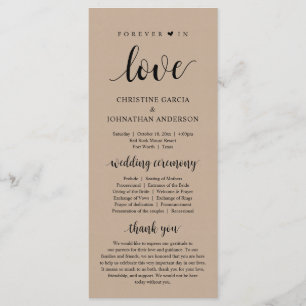 Programme Pour toujours amoureux, Cérémonie Mariage moderne,