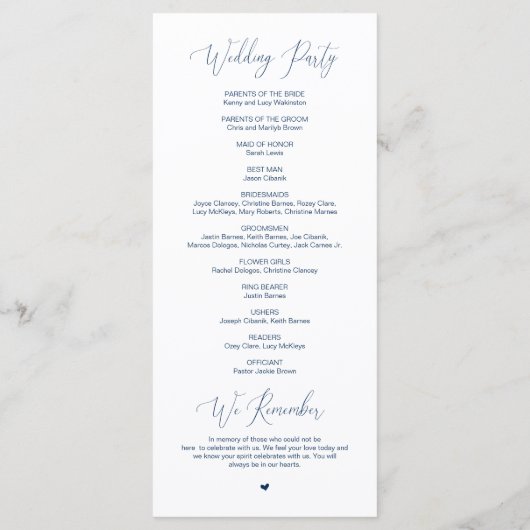 Programme Pour toujours amoureux, Mariage moderne classe Cér (Dos)