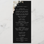 Programme Présentoir élégant noir or rose blanche pour progr (Dos)