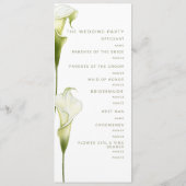 Programme Program for a modern wedding. (Dos)