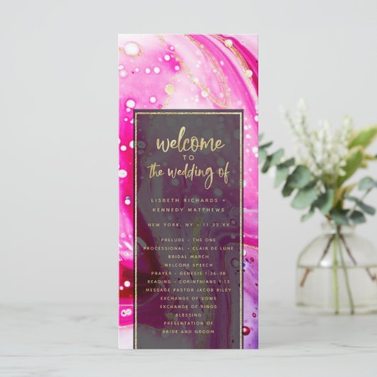 Programme "programme de mariage abstrait moderne (Debout devant)