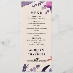 Programme Purple enchanté + Mariage d'Halloween floral orang