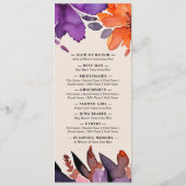 Programme Purple enchanté + Mariage d'Halloween floral orang (Dos)