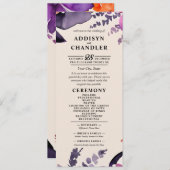 Programme Purple enchanté + Mariage d'Halloween floral orang (Devant / Derrière)