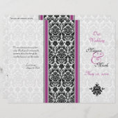 Programme Purple et Black Mariage damassé (Devant / Derrière)