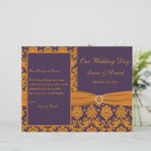 Programme Purple et Orange Mariage damassé (Debout devant)