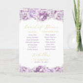 Programme Purple Gold Quinceanera Princess Padrinos (Dos)