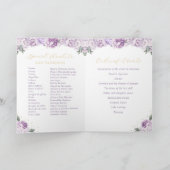 Programme Purple Gold Quinceanera Princess Padrinos (Intérieur)