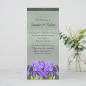 Programme Purple Iris Wedding Program (Debout devant)