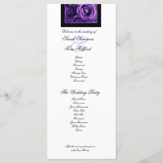 Programme PURPLE ROSES et PURPLE LACE Wedding Program