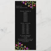 Programme Quinceanera Floral Fiesta Mexicaine Photo Noire (Dos)