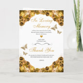 Programme Quinceanera Florale Or Papillons Tiara (Dos)