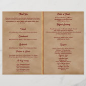 Programme Quinceañera Party Mascarade rouge (Dos)