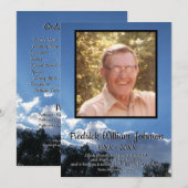 Programme Rayons des nuages de tempête Citer Photo Funéraill (Devant / Derrière)