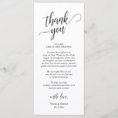 Programme Réception de mariage moderne et classique (Devant)