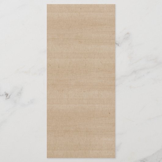 Programme Réception de mariage rustique Boho (Dos)