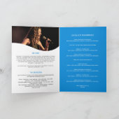 Programme Récital musical vocal soirée microphone bleu (Intérieur)