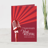 Programme récital musical vocal soirée microphone rouge (Devant)