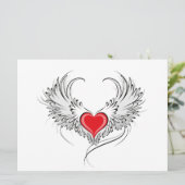 Programme Red Angel Coeur avec ailes (Debout devant)