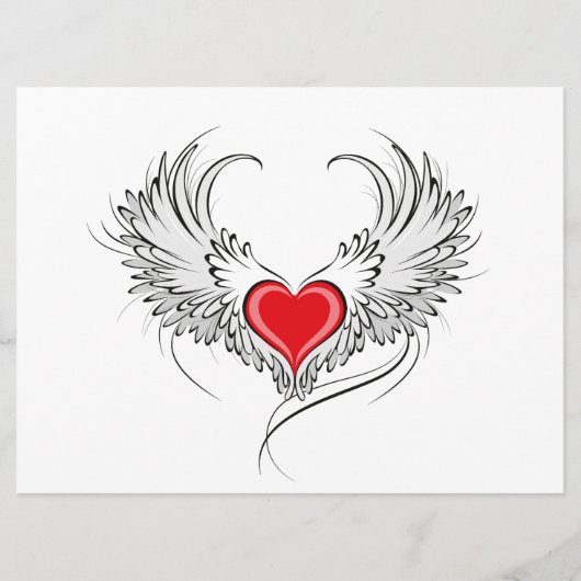 Programme Red Angel Coeur avec ailes (Devant)