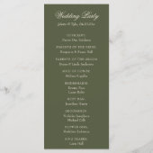 Programme Regal Doors Elegant Faux Foil Wedding (Dos)