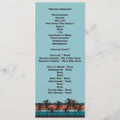 Programme Retro Beach Wedding Program (Dos)