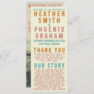 Programme Retro Bold Typographie Bright Photo Mariage