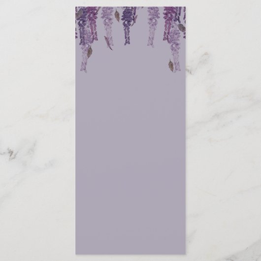 Programme rêve de Wisteria (Dos)