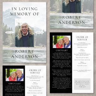 Programme River Mountain In Love Memory Funeral Program