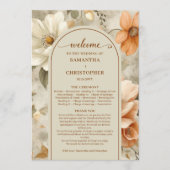 Programme Romantic Boho Neutral Beige Olive Floral Program (Devant)