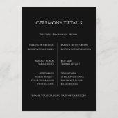 Programme Romantic Floral Wedding Soft Elegant (Dos)