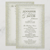 Programme - Romantic Vintage Gold and Silver Parti (Devant / Derrière)