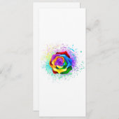 Programme Rose arc-en-ciel coloré (Devant / Derrière)