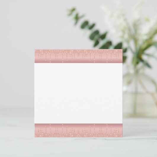 Programme Rose de texte personnalisé Parties scintillant d'é (Debout devant)