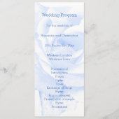 Programme Rose Design Mariage couleur bleu (Devant)