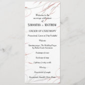 Programme Rose doux et Gris Mariage (Devant)